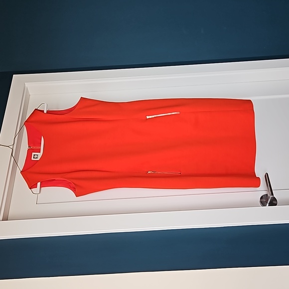 Anne Klein dress.  Size 12. Orange red - Picture 1 of 5